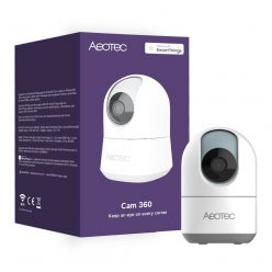   Aeotec Cam 360, smart Wi-Fi SmartThings app compatible camera, with PT (GP-AEOCAMEU)