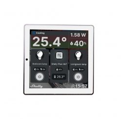   Shelly Wall Display Wi-Fi + Bluetooth touch screen wall switch and control panel (white)