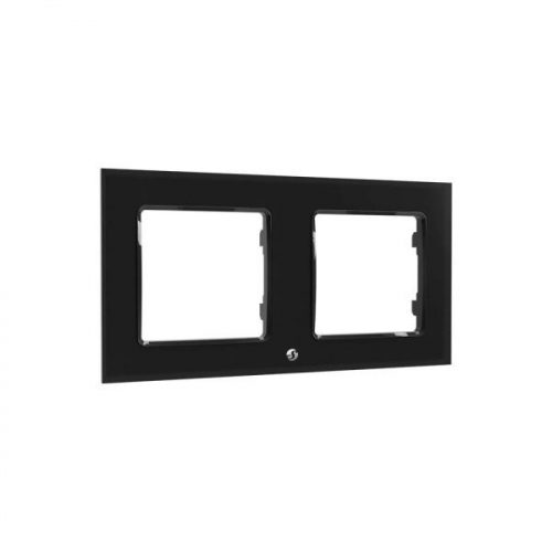 Shelly Wall Frame 2 (for wall switch) - Black