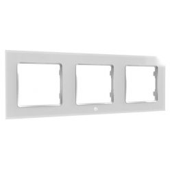 Shelly Wall Frame 3 (for wall switch) - White