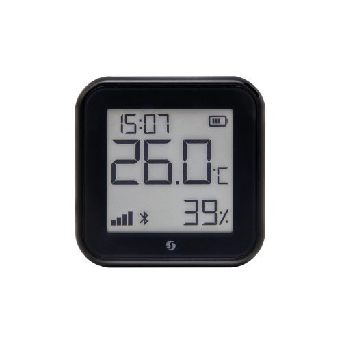 Shelly PLUS GEN3 H&T Wi-Fi + Bluetooth humidity and temperature sensor with e-paper display (black)