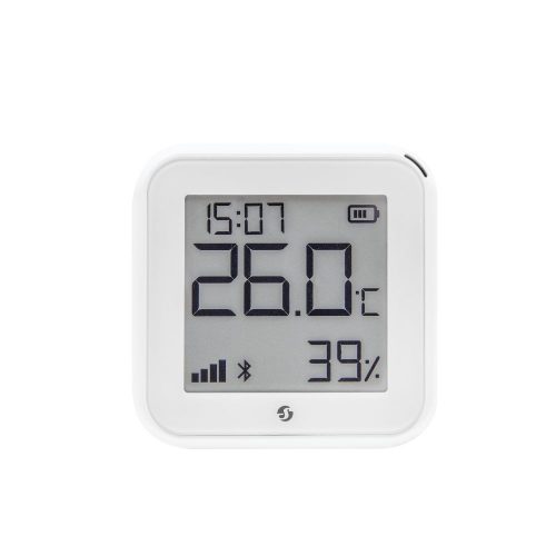 Shelly PLUS GEN3 H&T Wi-Fi + Bluetooth humidity and temperature sensor with e-paper display (matt white)