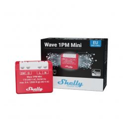   Shelly Qubino Wave 1PM MINI smart relay with 1-gang, power meter, with Z-Wave protocol