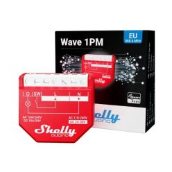   Shelly Qubino Wave 1PM smart relay with 1-gang, power meter, with Z-Wave protocol