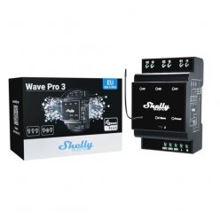   Shelly Qubino Wave PRO 3 smart DIN-rail relay with 3-gang, with Z-Wave protocol