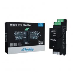   Shelly Qubino Wave PRO 2 Shutter smart DIN-rail relay for roller shutter control, with Z-Wave protocol