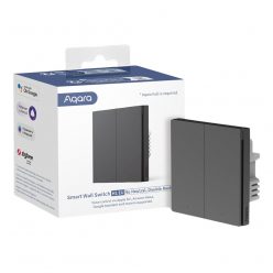   AQARA Smart Wall Switch H1 EU (No Neutral, Double Rocker), grey