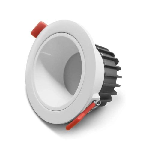 Gledopto GL-D-006P Zigbee Pro (Zigbee 3.0 + RF receiver) smart recessed LED downlight (550 lumens. IP54), with white frame