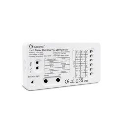   Gledopto GL-C-002P (6A), Zigbee Pro 5-in-1 Mini Ultra Thin LED controller (Zigbee+RF) 5V-24V DC, 6A