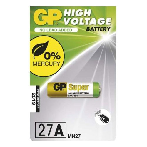 GP 27A alkaline battery (12V)