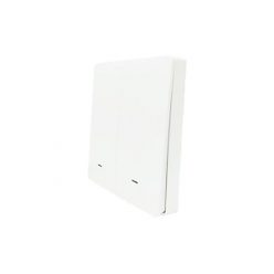 Tuya Zigbee wireless switch / scene switch, white, 2-gang