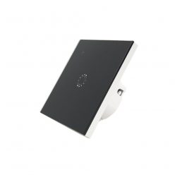   eWeLink 1-gang smart switch with Wi-Fi + RF433, with black touch panel