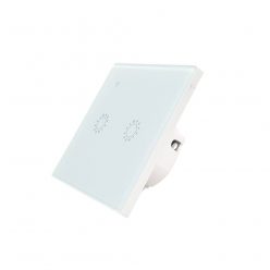   eWeLink 2-gang smart switch with Wi-Fi + RF433, with white touch panel