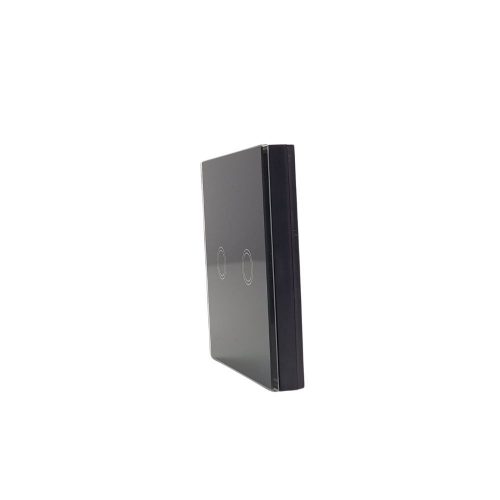 eWeLink 2-gang wireless RF wall touch switch (black)