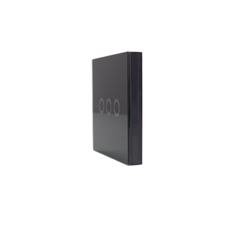 eWeLink 3-gang wireless RF wall touch switch (black)