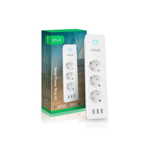 Nous A5 smart Tuya Wi-Fi power strip (16A) with 1.5 m cable