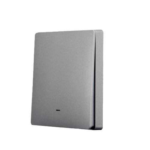 SmartWise B61 UNI Wi-Fi + eWeLink-Remote, 1-gang smart wall switch, universial wiring, physical push-button, grey 