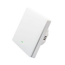   SmartWise B61 UNI Wi-Fi + eWeLink-Remote, 1-gang smart wall switch, universial wiring, physical push-button, white 