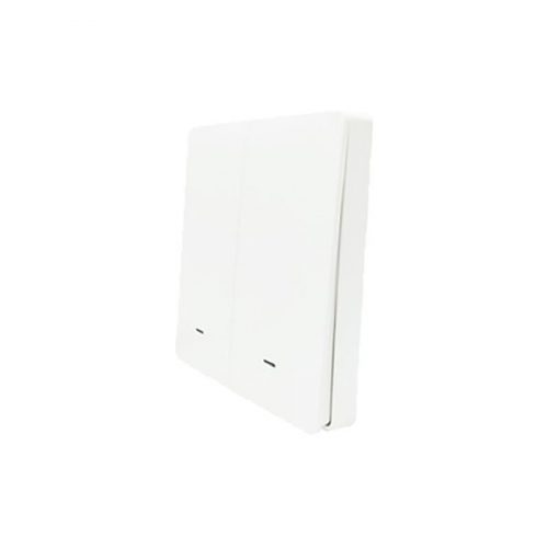 SmartWise BEREM2 Bluetooth (eWeLink-Remote) wireless switch with 2 button, white push button front panel