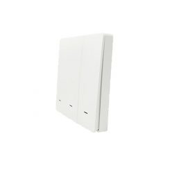   SmartWise BEREM3 Bluetooth (eWeLink-Remote) wireless switch with 3 button, white push button front panel