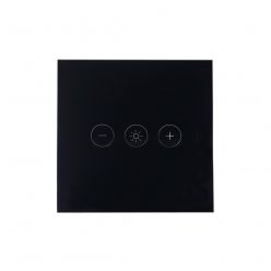   SmartWise Dimmer, eWeLink app compatible, Wi-Fi touch dimmer switch (with black glass front panel)