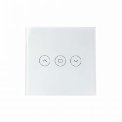   SmartWise roller shutter / shader / curtain smart switch, eWeLink compatible, with white touch glass front panel