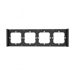   Sonoff 4 gang switch frame for M5-80 (SwitchMan) smart wall switches, dim grey