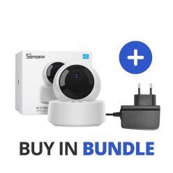   Sonoff GK-200MP2-B camera and adapter eWeLink app compatible Wi-Fi/Ethernet (R2, with support for cloud storage)