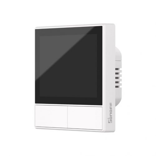 Sonoff NSPanel WHITE 2-gang smart WiFi wall switch with LED panel, thermostat and smart scene switch feature