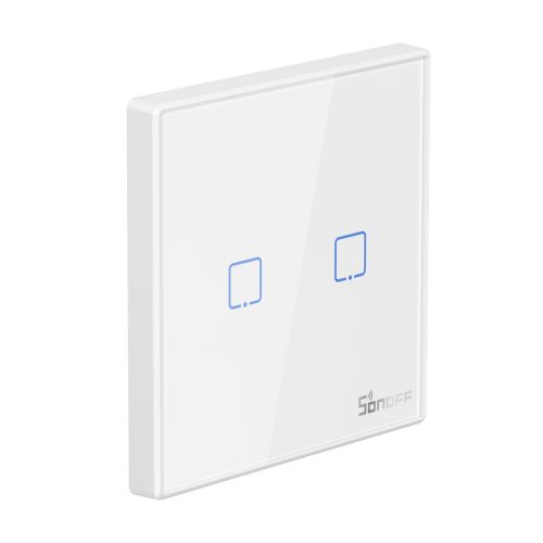 SONOFF T2 EU 2C RF (86 Type) RF 433MHz Wireless Wall Panel, 2 gang