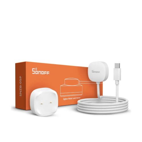 SONOFF SNZB-05P Water Leak / Flood Sensor, with Detection Cable (set)