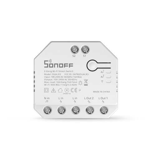 Sonoff Dual Lite (R3) 2-gang WiFi smart relay