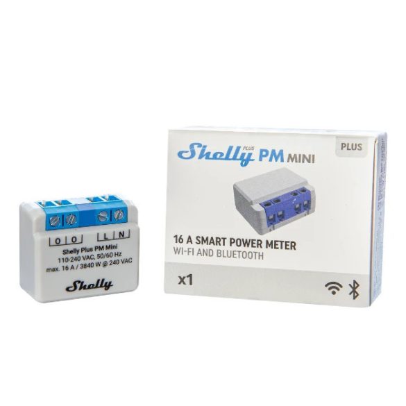 Shelly Plus PM Mini Wi-Fi-operated smart power meter, 1 chan