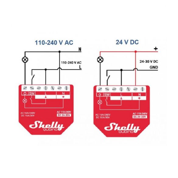 Shelly Qubino Wave 1PM Z-Wave smart switch, 1 channel 16 A